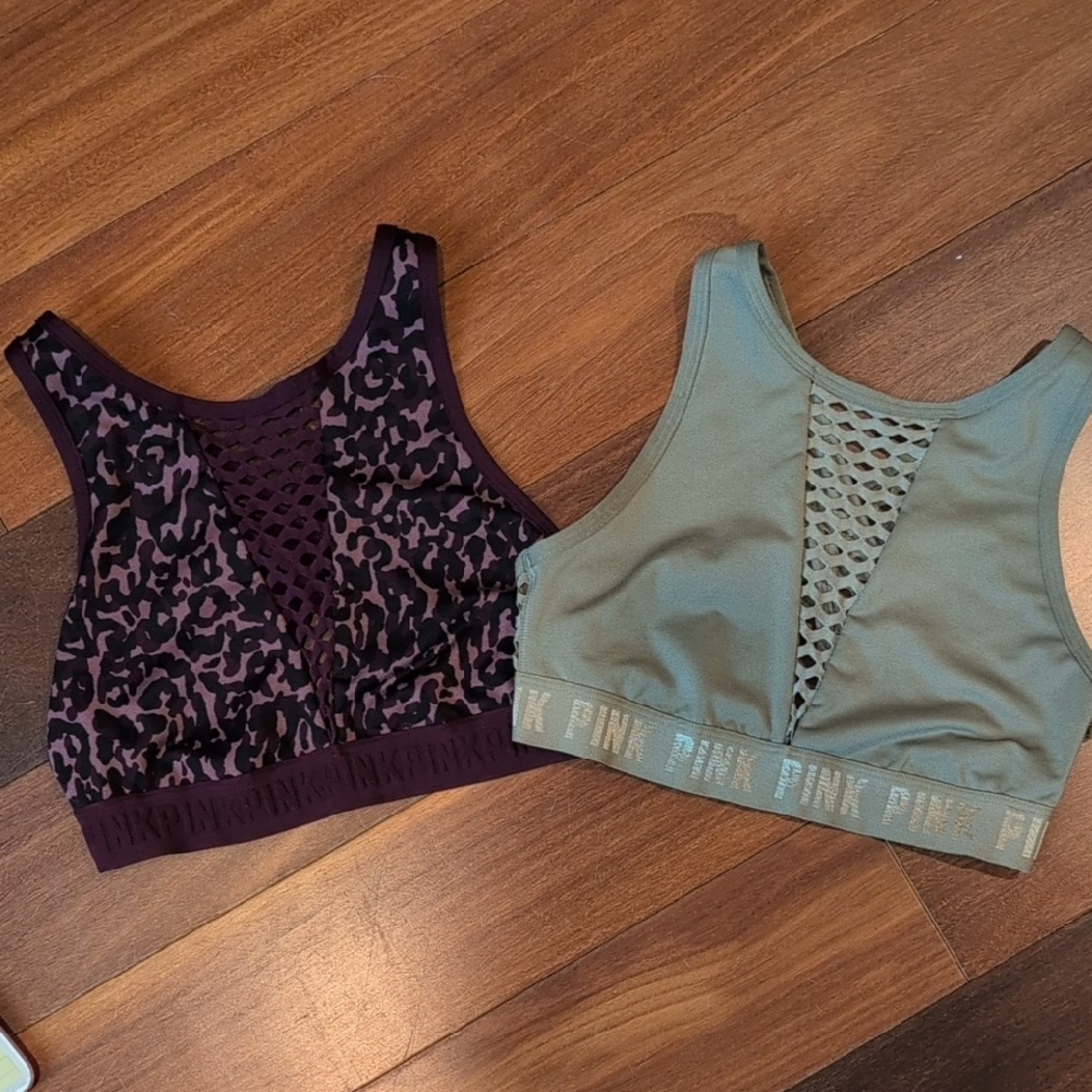 Victoria's Secret Pink Ultimate Sports Bras Tank Top Set